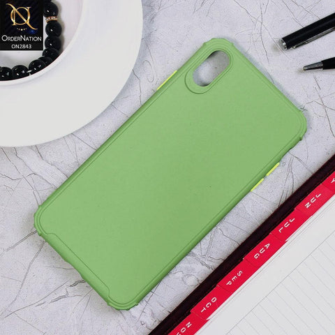 iPhone XS Max Cover - Light Green - 3D Camera Soft Silicon Protective Case
