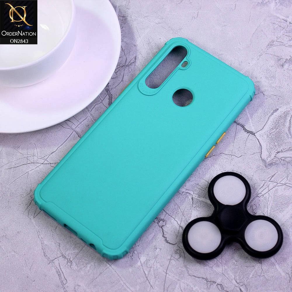 Realme 5 Cover - Sea Green - 3D Camera Soft Silicon Protective Case