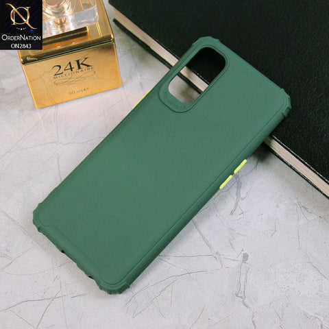 Oppo Reno 4 Cover - Green - 3D Camera Soft Silicon Protective Case