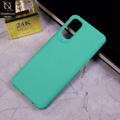 Oppo Reno 4 Cover - Sea Green - 3D Camera Soft Silicon Protective Case
