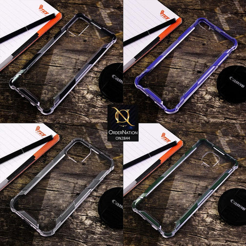iPhone 8 Plus / 7 Plus Cover - Blue - New Style Hybrid Soft Bumper Transparent Case