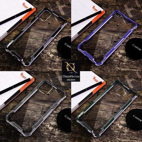 iPhone XS Max Cover - Blue - New Style Hybrid Soft Bumper Transparent Case