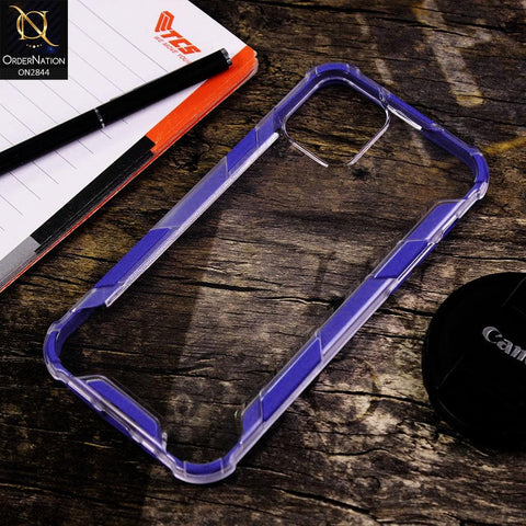 iPhone 11 Cover - Blue - New Style Hybrid Soft Bumper Transparent Case