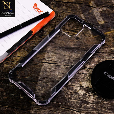iPhone 11 Pro Cover - Black - New Style Hybrid Soft Bumper Transparent Case