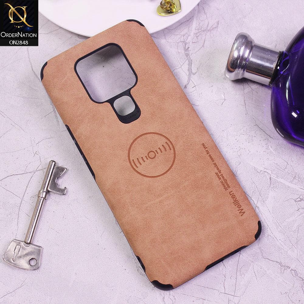 Tecno Camon 16 Pro Cover - Pink - Weiiken Matte Colorful Soft PU Leather Case