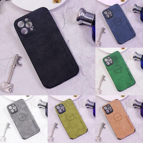Tecno Camon 16 SE Cover - Black - Weiiken Matte Colorful Soft PU Leather Case