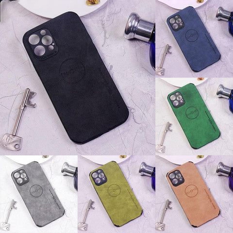 Huawei Y6p Cover - Light Green - Weiiken Matte Colorful Soft PU Leather Case