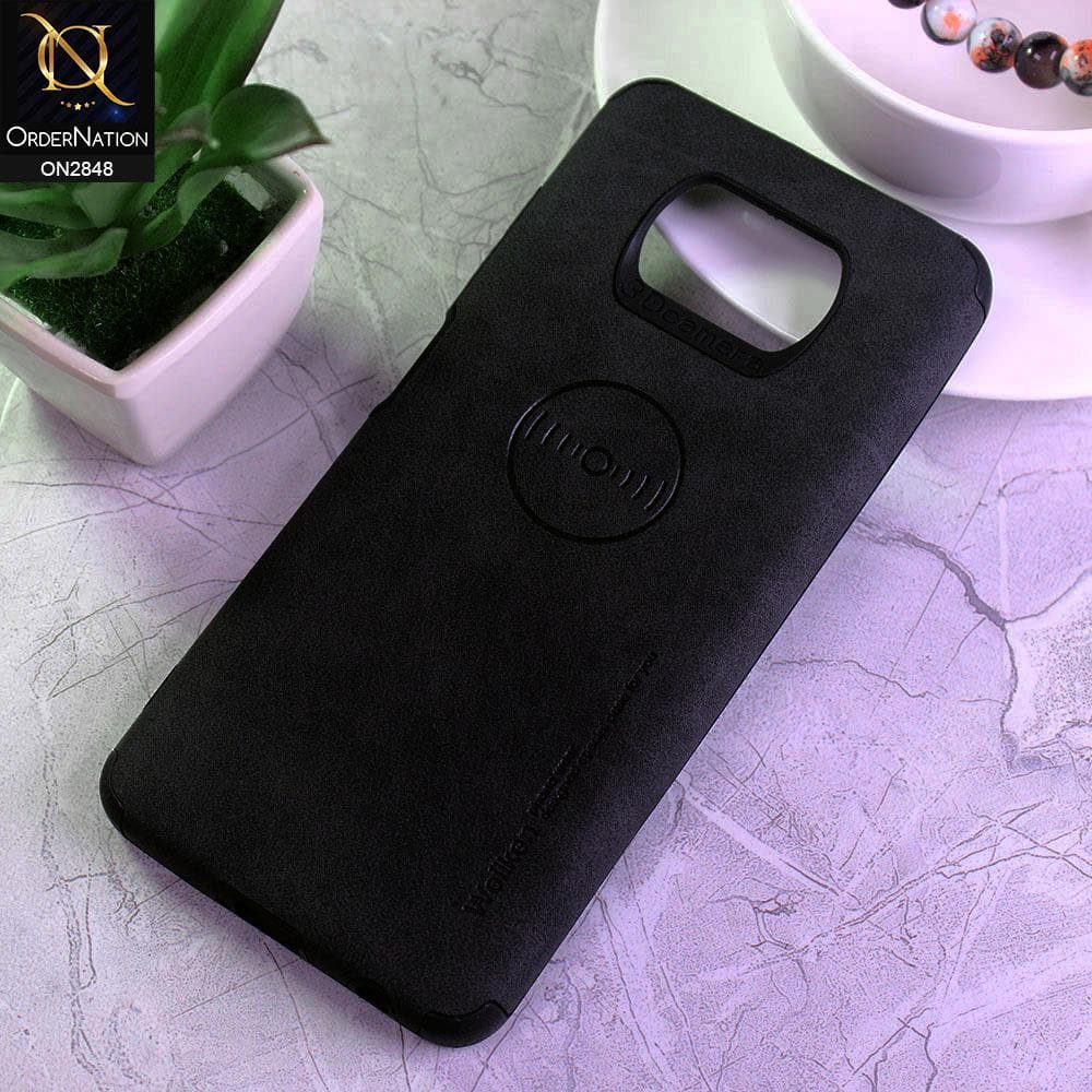 Xiaomi Poco X3 Cover - Black - Weiiken Matte Colorful Soft PU Leather Case