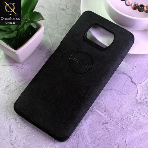 Xiaomi Poco X3 Cover - Black - Weiiken Matte Colorful Soft PU Leather Case