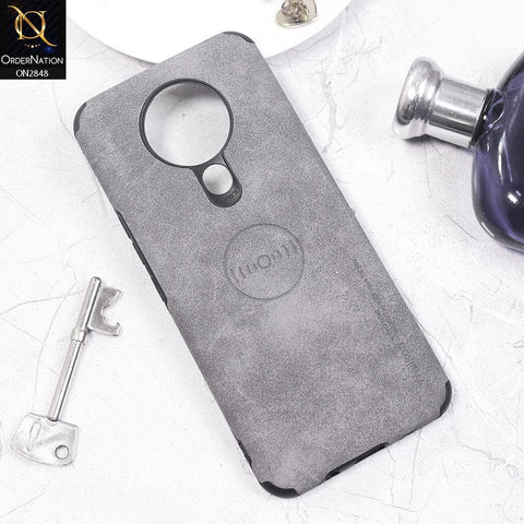 Tecno Spark 6 Cover - Gray - Weiiken Matte Colorful Soft PU Leather Case