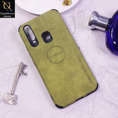 Vivo Y15 Cover - Light Green - Weiiken Matte Colorful Soft PU Leather Case