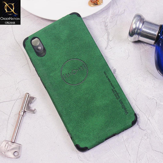 Vivo Y51 2015 Cover - Dark Green - Weiiken Matte Colorful Soft PU Leather Case