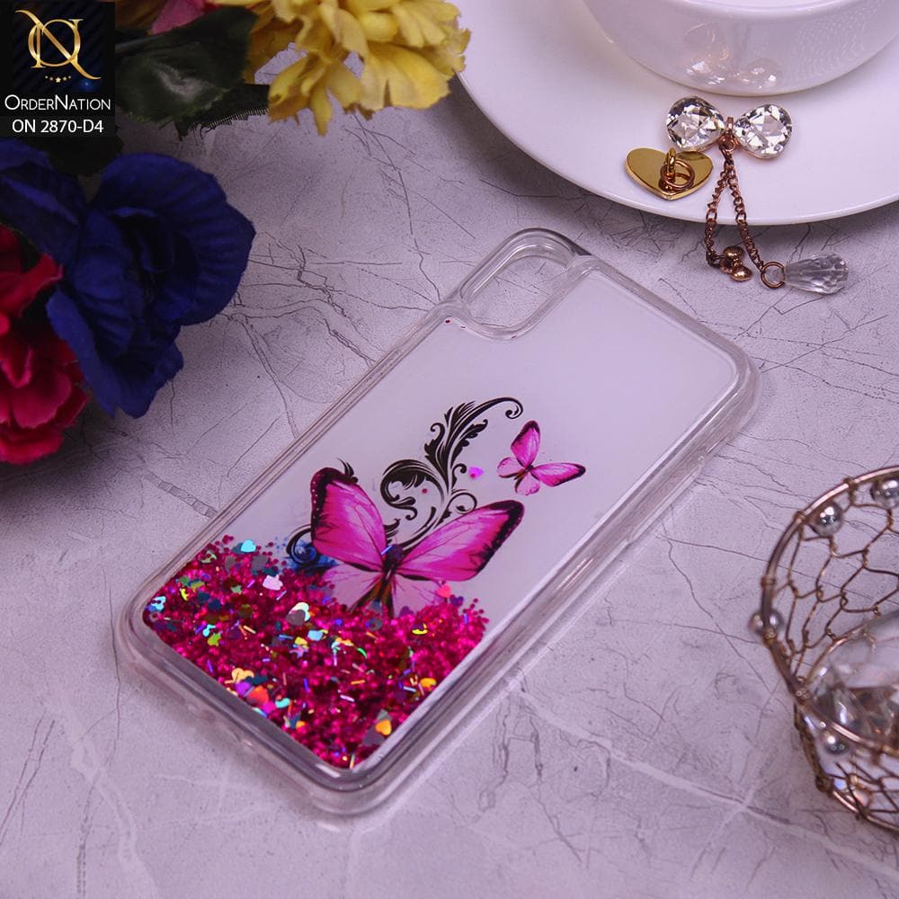 iPhone XS / X Cover - Design 4 - Trendy Hearts and Stars Moving Liquid Glitter Case