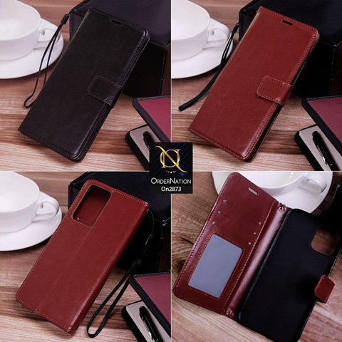 Oppo Reno 4 Lite Cover - Black - Shockproof Leather Magnetic Kickstand Wallet Flipbook With Card Holder Slots Case