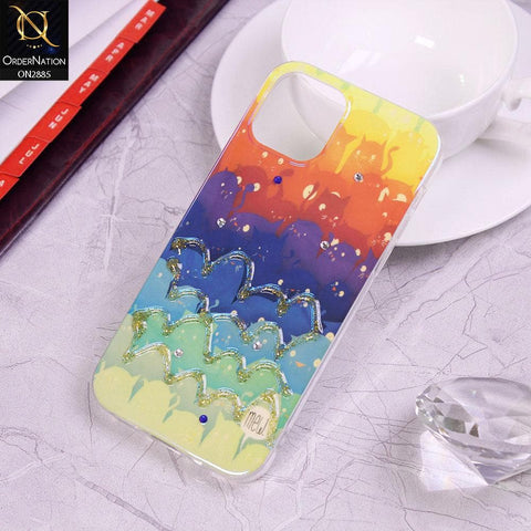 iPhone 12 Pro Cover - Design 10 - Colorful Happy Life Series Soft Case
