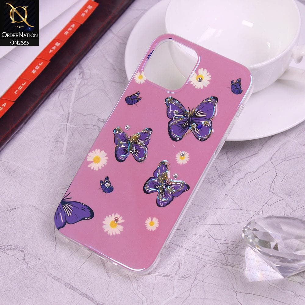 iPhone 12 Mini Cover - Design 8 - Colorful Happy Life Series Soft Case