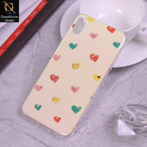 iPhone XS / X Cover - Design 1 - Colorful Happy Life Series Soft Case