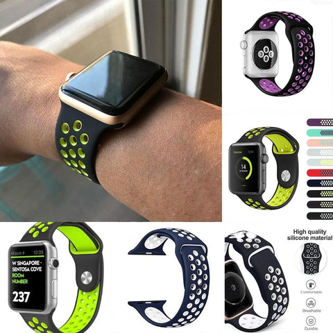 Apple Watch Series 5 (44mm) Strap - Design 7 - Sports Band