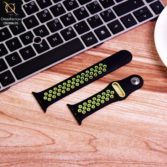 Apple Watch Series 6 (40mm) Strap - Design 5 - Soft Stylish Silicone Doted Sports Watch Strap (Watch not Included)