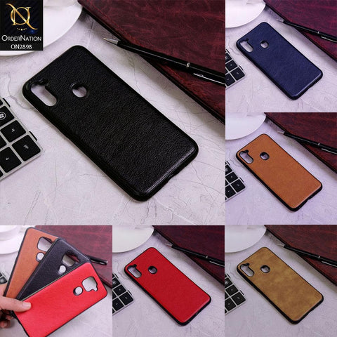 Infinix Hot 9 Play Cover - Red - New Stylish Leather Texture Soft Case