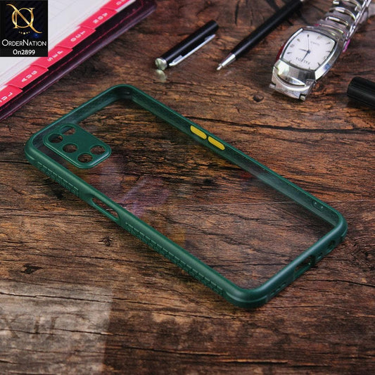 Oppo A72 - Green - Shiny Acrylic Anti-Shock Stylish Bumper Camera Protection Back Case