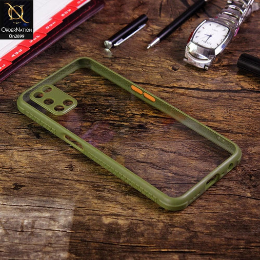 Oppo A72 - Light Green - Shiny Acrylic Anti-Shock Stylish Bumper Camera Protection Back Case