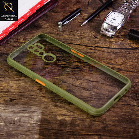 Oppo A9 2020 - Light Green - Shiny Acrylic Anti-Shock Stylish Bumper Camera Protection Back Case