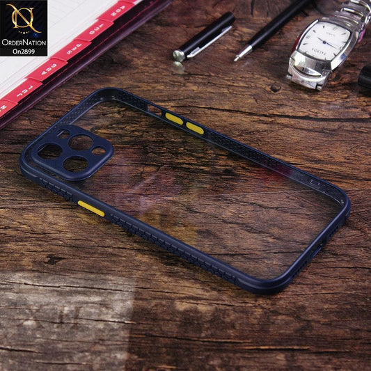 iPhone 11 Pro - Blue - Shiny Acrylic Anti-Shock Stylish Bumper Camera Protection Back Case