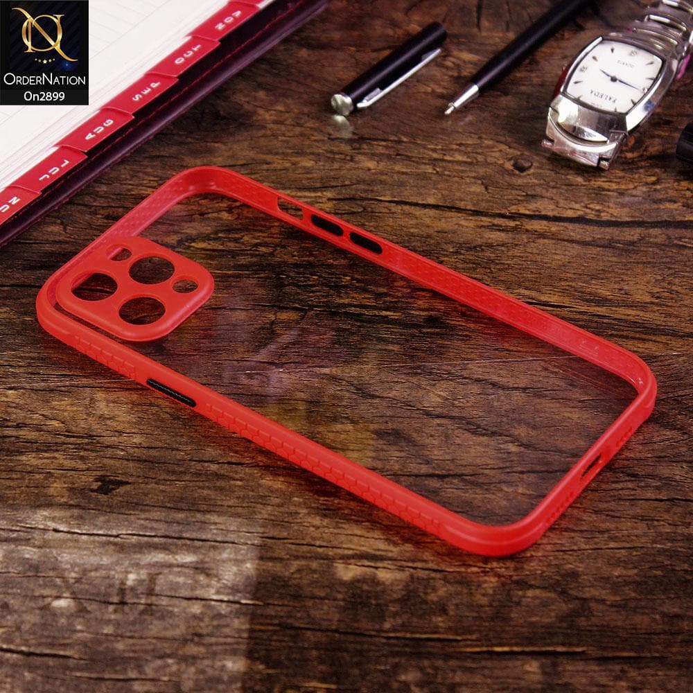iPhone 11 Pro - Red - Shiny Acrylic Anti-Shock Stylish Bumper Camera Protection Back Case