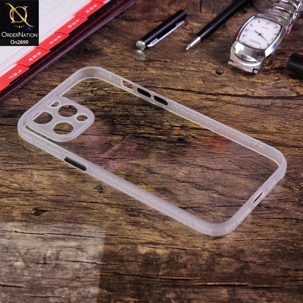 iPhone 11 Pro Max - White - Shiny Acrylic Anti-Shock Stylish Bumper Camera Protection Back Case