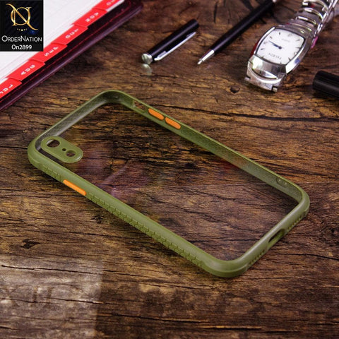iPhone XR - Light Green - Shiny Acrylic Anti-Shock Stylish Bumper Camera Protection Back Case