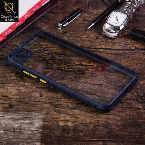 Xiaomi Redmi 9C - Blue - Shiny Acrylic Anti-Shock Stylish Bumper Camera Protection Back Case