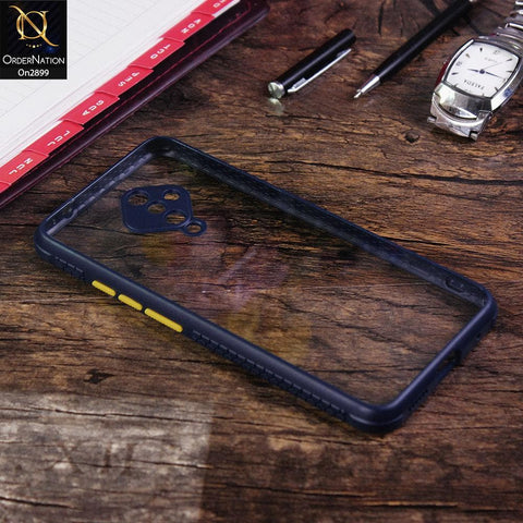 Vivo S1 Pro - Blue - Shiny Acrylic Anti-Shock Stylish Bumper Camera Protection Back Case