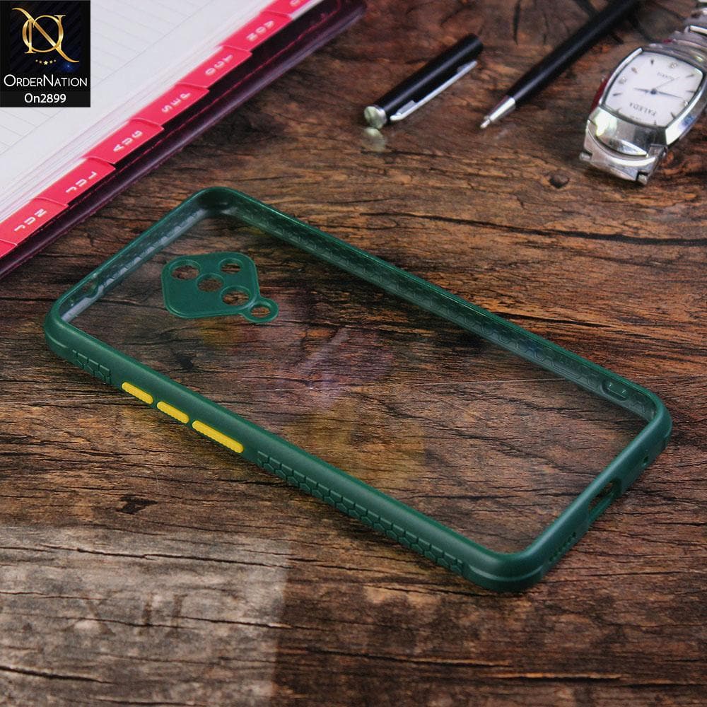 Vivo S1 Pro - Green - Shiny Acrylic Anti-Shock Stylish Bumper Camera Protection Back Case