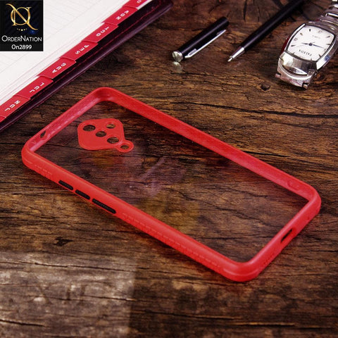 Vivo S1 Pro - Red - Shiny Acrylic Anti-Shock Stylish Bumper Camera Protection Back Case