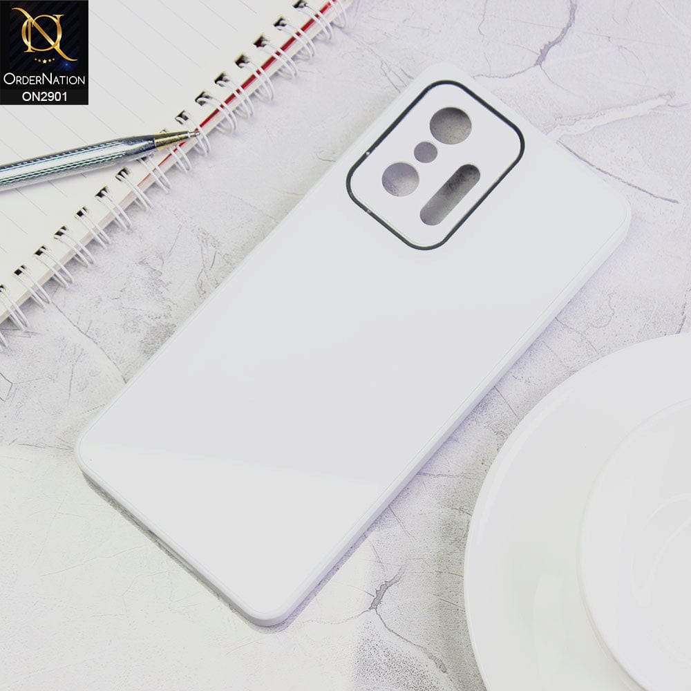 Xiaomi 11T Pro Cover - White - New Glossy Shine Soft Borders Camera Protection Back Case