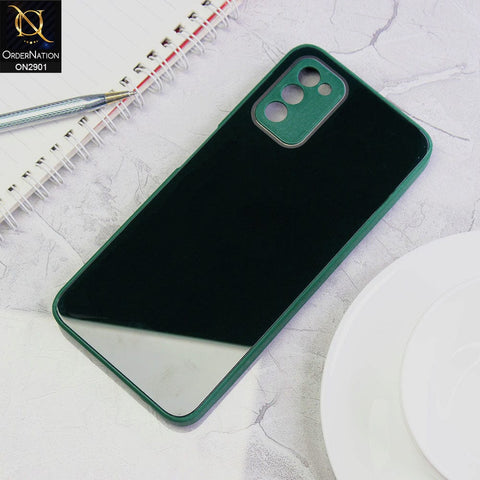 Samsung Galaxy A03s Cover - Dark Green - New Glossy Shine Soft Borders Camera Protection Back Case