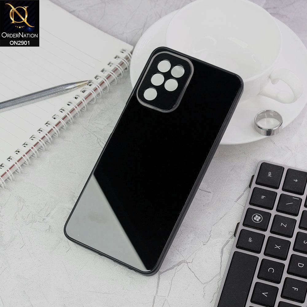 Samsung Galaxy M22 Cover - Black - New Glossy Shine Soft Borders Camera Protection Back Case