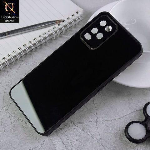 Oppo A54 4G Cover - Black - New Glossy Shine Soft Borders Camera Protection Back Case