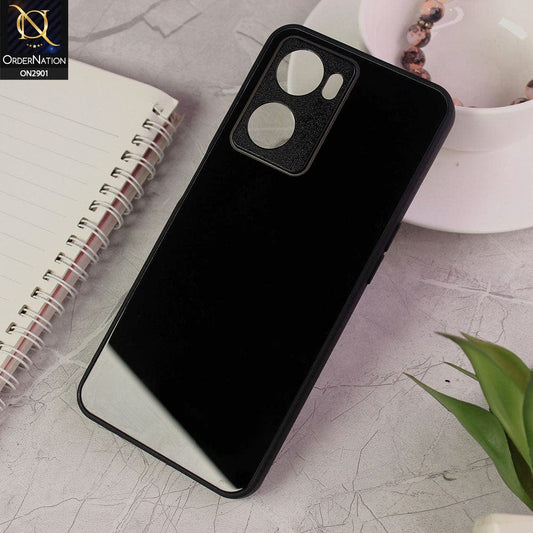 Oppo A57 5G Cover - Black - New Glossy Shine Soft Borders Camera Protection Back Case