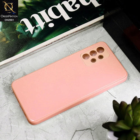 Samsung Galaxy A72 Cover - Peach - New Glossy Shine Soft Borders Camera Protection Back Case