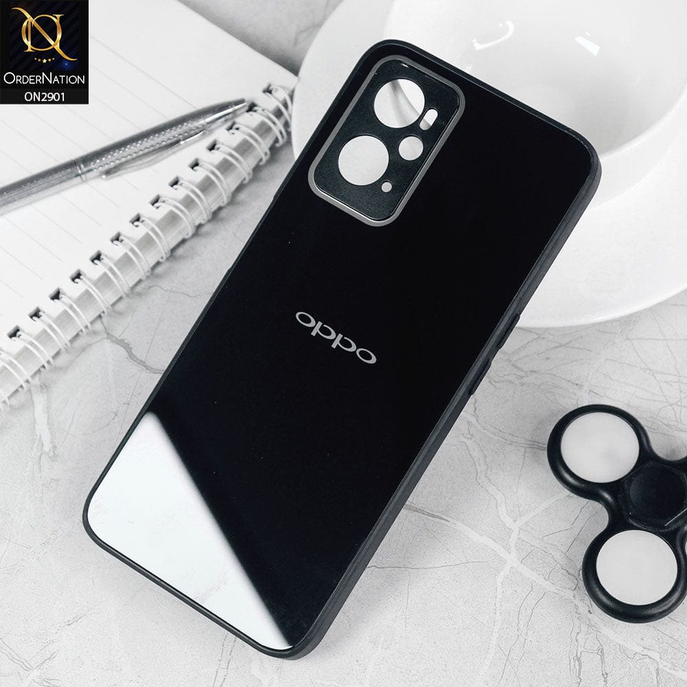 Oppo K10 Cover - Black - New Glossy Shine Soft Borders Camera Protection Back Case