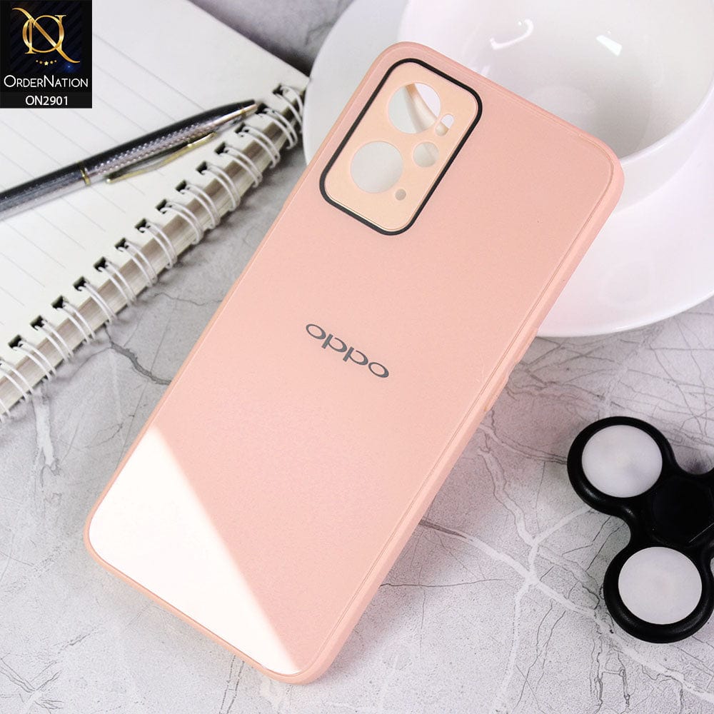 Oppo A96 4G Cover - Pink - New Glossy Shine Soft Borders Camera Protection Back Case