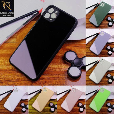 iPhone SE 2020 - Black - New Glossy Shine Soft Borders Camera Protection Back Case