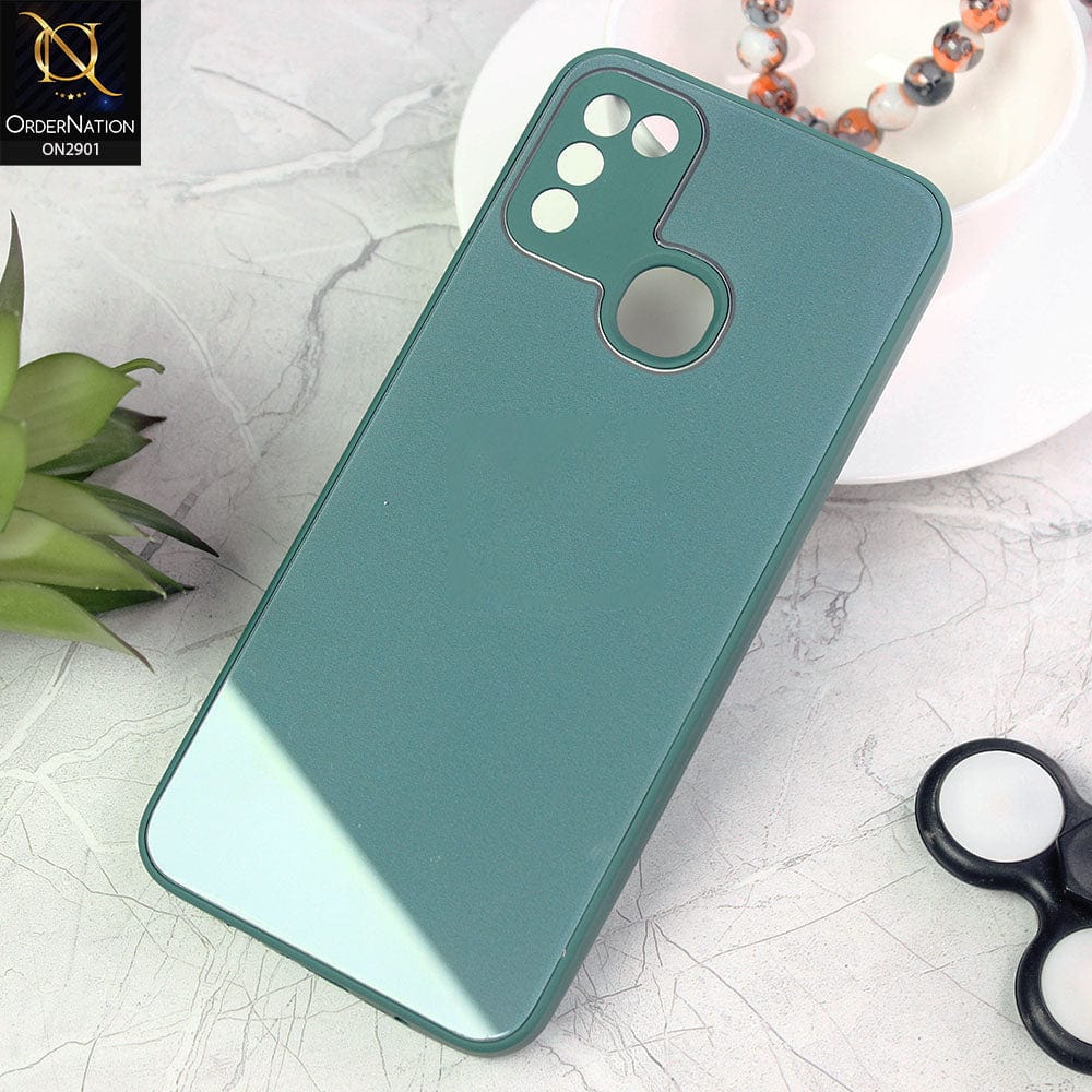 Infinix Hot 10 Play Cover - Green - New Glossy Shine Soft Borders Camera Protection Back Case