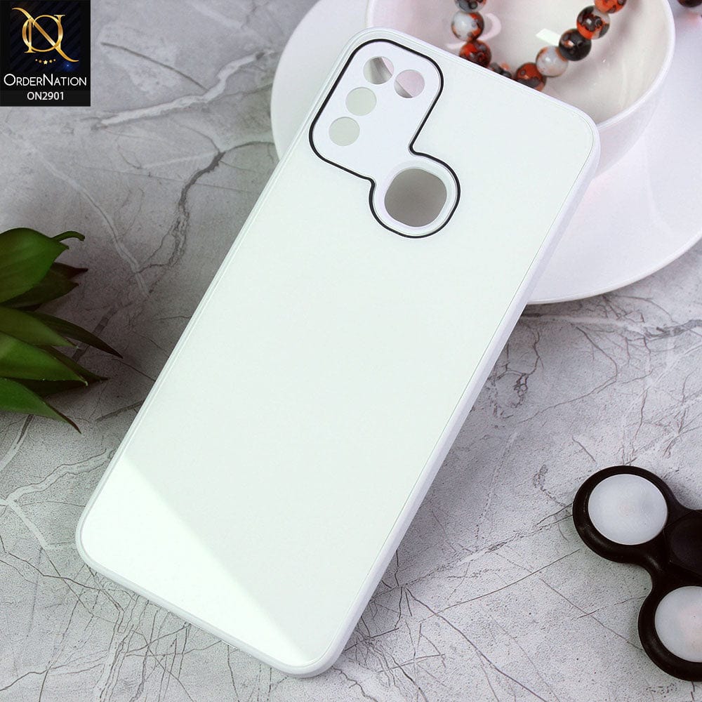 Infinix Hot 10 Play Cover - White - New Glossy Shine Soft Borders Camera Protection Back Case