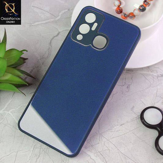 Infinix Hot 12 Play Cover - Blue - New Glossy Shine Soft Borders Camera Protection Back Case