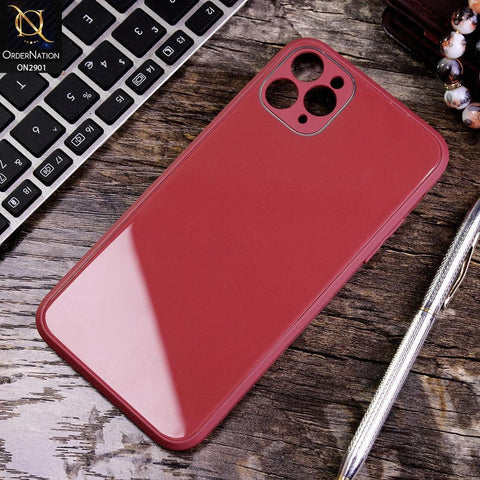 iPhone 11 Pro Max - Carmine Red - New Glossy Shine Soft Borders Camera Protection Back Case