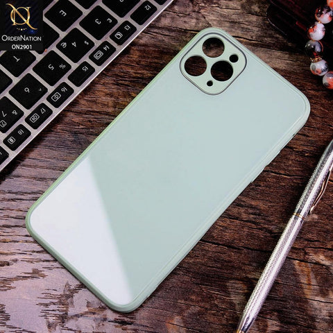 iPhone 11 Pro Max - Mint Green - New Glossy Shine Soft Borders Camera Protection Back Case