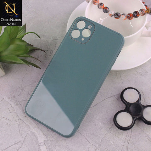 iPhone 11 Pro Max Cover - Pine Green - New Glossy Shine Soft Borders Camera Protection Back Case